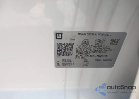 2020 Chevrolet Tahoe 2Wd Commercial Fleet from USA, damaged, VIN 1GNLCDEC3LR169211